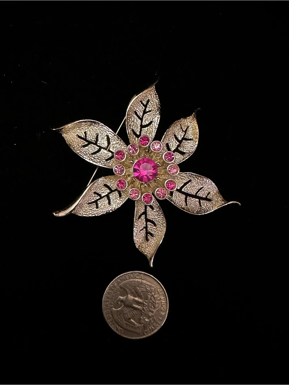 Hollywood Regency Style ornate Lot of 5 Brooches